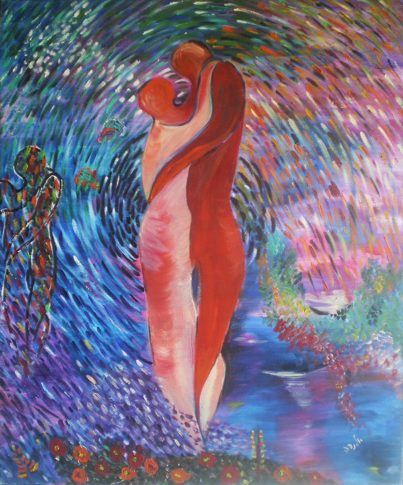 Whirlwind, oil painting by Yolanda Gilad, 2003